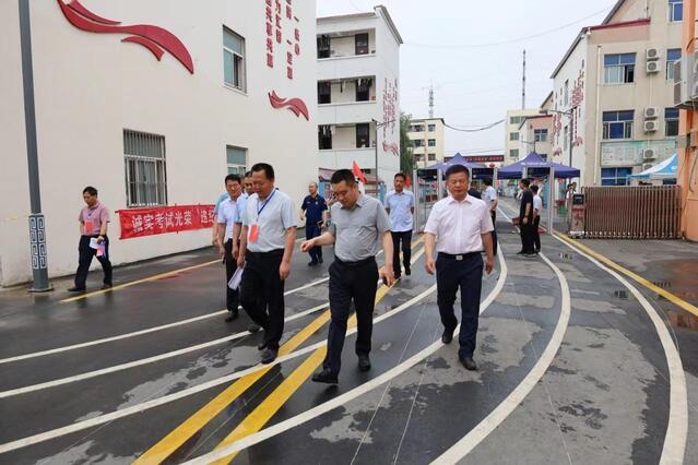 河南省商水县县长沈宗祥带队督导调研高考准备及高层建筑消防安全整治工作